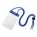 Vertical Badge Holders with Blue Color Bar and Neck Cord